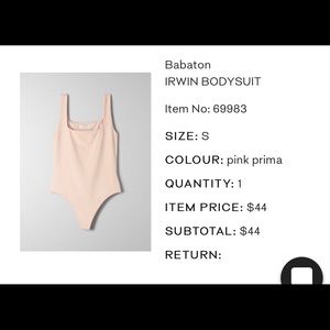 Aritzia bodysuit